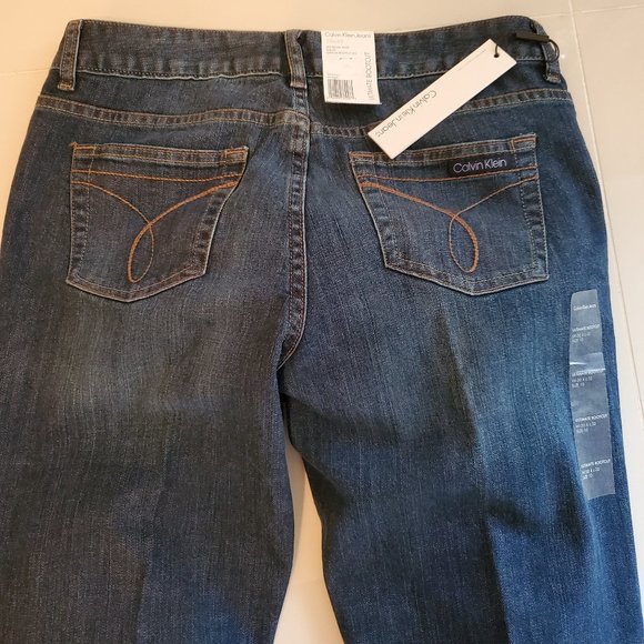 NWT Calvin Klein Ultimate Boot-cut Jeans 10 x 32 - Picture 5 of 6
